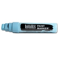 Liquitex Paint Marker Wide 15mm Nib - Light Blue Permanent
