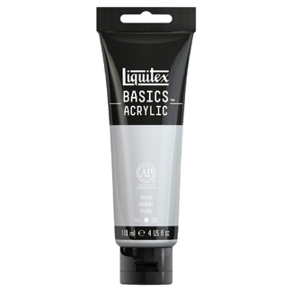 Liquitex Basics Acrylic Paint 118ml - Silver