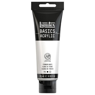Liquitex Basics Acrylic Paint 118ml - Titanium White