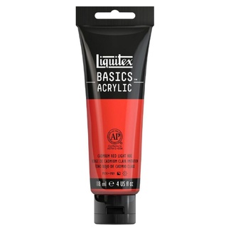 Liquitex Basics Acrylic Paint 118ml - Cadmium Red Light Hue