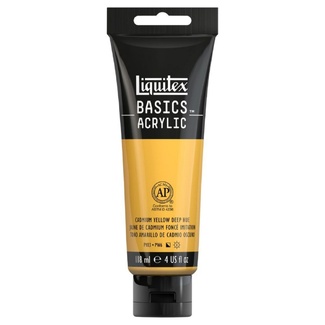 Liquitex Basics Acrylic Paint 118ml - Cadmium Yellow Deep