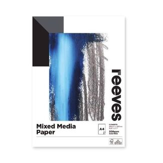 Reeves Mixed Media Pad A4 200gsm 15 Sheets