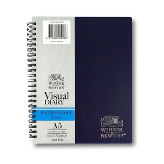 Winsor & Newton Watercolour Diary Spiral Bound A5 200gsm 20 Sheets