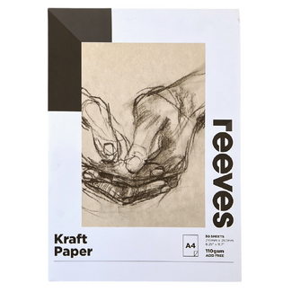 Reeves Kraft Paper Pad A4 110gsm 50 Sheets