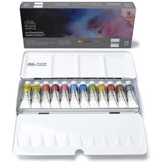 *Winsor & Newton Professional Watercolour Paint Lightweight Box 12 x 5ml