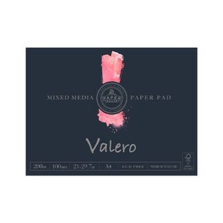 The Paper House - Valero Mixed Media Pad A4 200gsm 100 Sheets