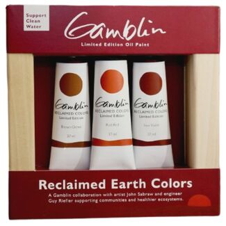 *Gamblin Oil Paint Reclaimed Earth Colors Set - 3pc