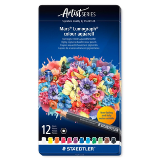 Staedtler Mars Lumograph Aquarell Watercolour Pencil Tin of 12