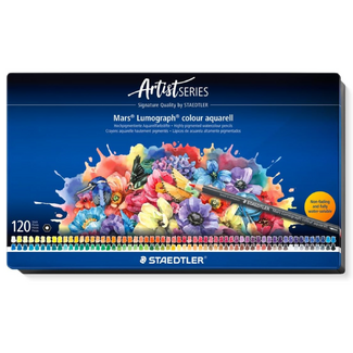 Staedtler Mars Lumograph Aquarell Watercolour Pencil Tin of 120