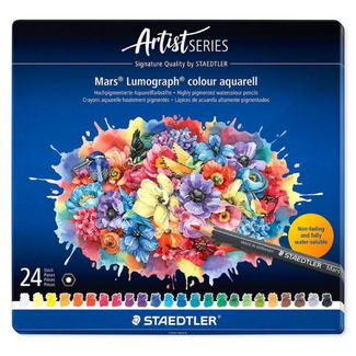 Staedtler Mars Lumograph Aquarell Watercolour Pencil Tin of 24