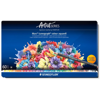 Staedtler Mars Lumograph Aquarell Watercolour Pencil Tin of 60