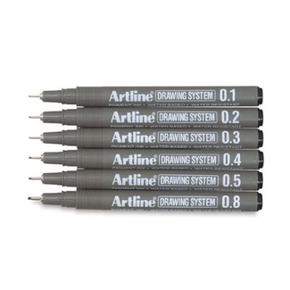 Artline Drawing System Fineliners Set of 6