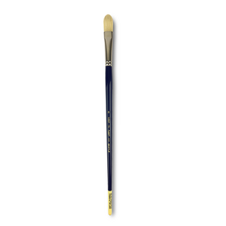 Neef Blue Series 1150 Premium Interlocked Hog Bristle Brush - Filbert 8