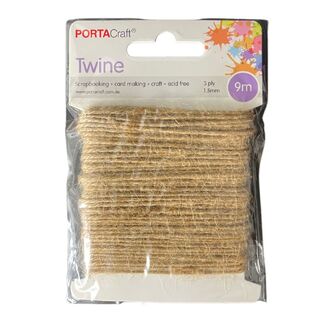 Portacraft 3ply Twine 1.5mm x 9m - Natural