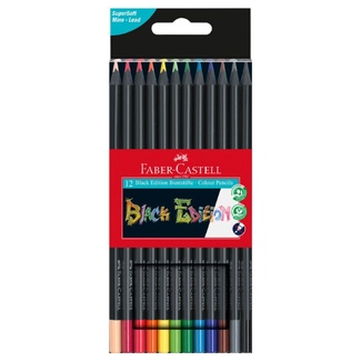 Faber Castell Black Edition Coloured Pencils 12pc