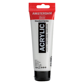 Amsterdam Acrylic Paint 120ml Tube - Zinc White