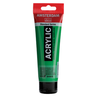 Amsterdam Acrylic Paint 120ml Tube - Permanent Green Light