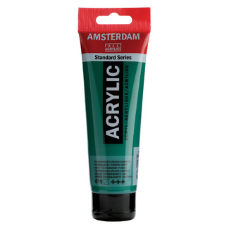 Amsterdam Acrylic Paint 120ml Tube - Permanent Green Deep