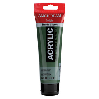 Amsterdam Acrylic Paint 120ml Tube - Olive Green Deep