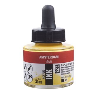 Amsterdam Acrylic Ink 30ml - Naples Yellow Deep