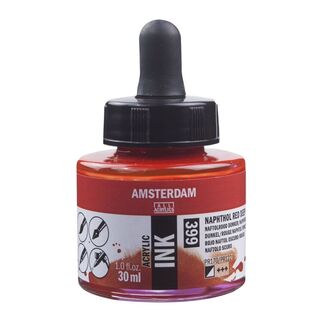 Amsterdam Acrylic Ink 30ml - Naphthol Red Deep