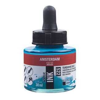 Amsterdam Acrylic Ink 30ml - Turquoise Blue