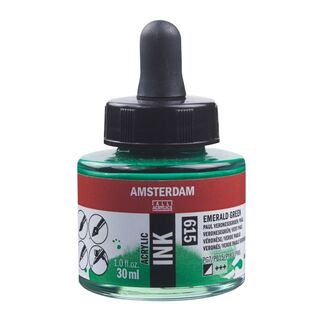 Amsterdam Acrylic Ink 30ml - Emerald Green