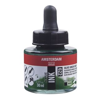 Amsterdam Acrylic Ink 30ml - Olive Green Deep