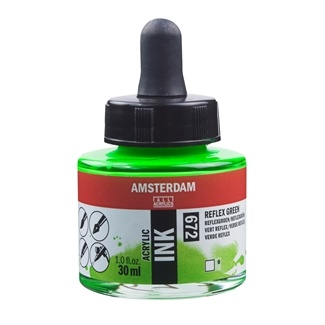 Amsterdam Acrylic Ink 30ml - Reflex Green