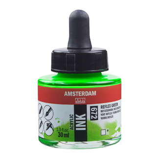 Amsterdam Acrylic Ink 30ml - Reflex Green