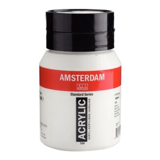 Amsterdam Acrylic Paint 500ml Bottle - Zinc White