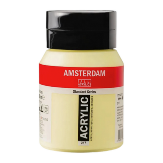 Amsterdam Acrylic Paint 500ml Bottle - Pastel Permanent Lemon Yellow Light