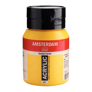 Amsterdam Acrylic Paint 500ml Bottle - Azo Yellow Medium