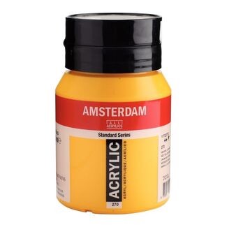 Amsterdam Acrylic Paint 500ml Bottle - Azo Yellow Deep