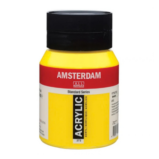 Amsterdam Acrylic Paint 500ml Bottle - Transparent Yellow Medium