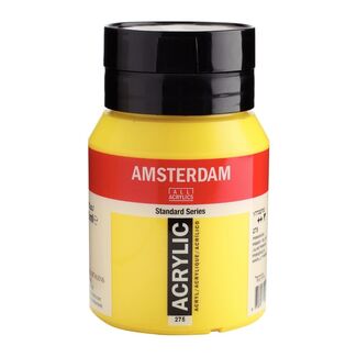 Amsterdam Acrylic Paint 500ml Bottle - Primary Yellow