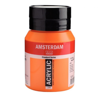 Amsterdam Acrylic Paint 500ml Bottle - Azo Orange