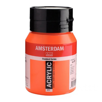 Amsterdam Acrylic Paint 500ml Bottle - Vermilion