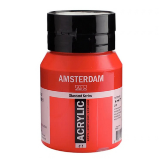 Amsterdam Acrylic Paint 500ml Bottle - Pyrrole Red