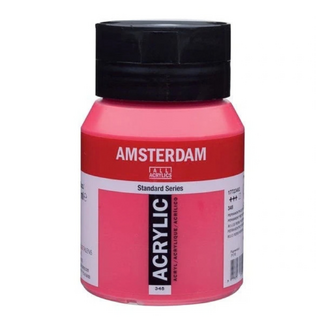 Amsterdam Acrylic Paint 500ml Bottle - Permanent Red Purple