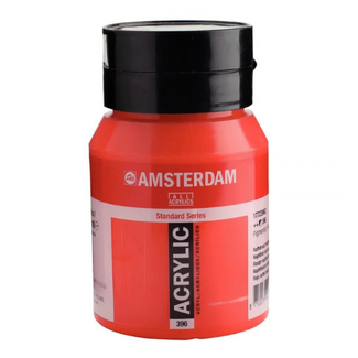 Amsterdam Acrylic Paint 500ml Bottle - Naphthol Red Medium