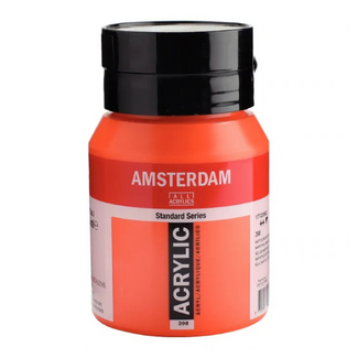 Amsterdam Acrylic Paint 500ml Bottle - Naphthol Red Light