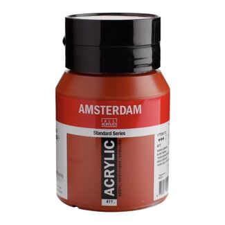 Amsterdam Acrylic Paint 500ml Bottle - Burnt Sienna