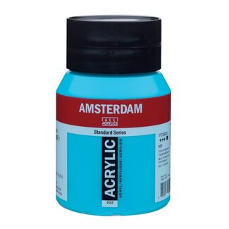 Amsterdam Acrylic Paint 500ml Bottle - Turquoise Blue