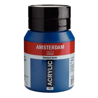 Amsterdam Acrylic Paint 500ml Bottle - Greenish Blue
