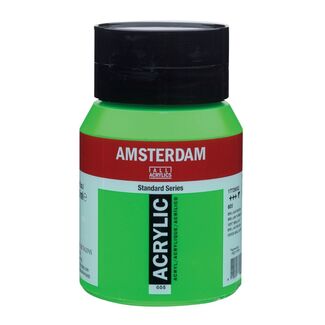 Amsterdam Acrylic Paint 500ml Bottle - Brilliant Green