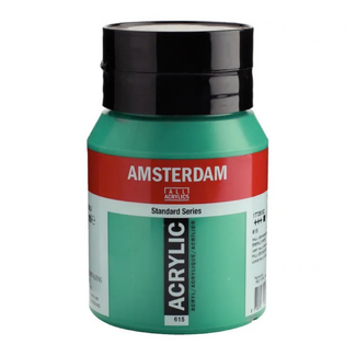 Amsterdam Acrylic Paint 500ml Bottle - Emerald Green