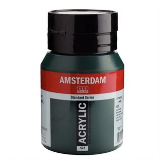 Amsterdam Acrylic Paint 500ml Bottle - Sap Green