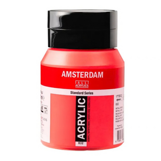 Amsterdam Acrylic Paint 500ml Bottle - Metallic Red