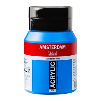Amsterdam Acrylic Paint 500ml Bottle - Metallic Blue